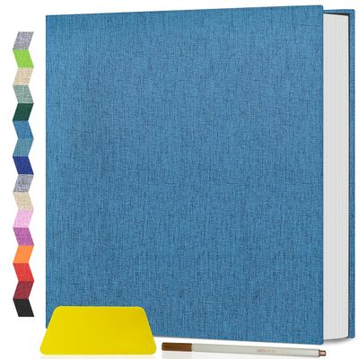 Popotop Photo Album Self Adhesive Scrapbook Album for 4x6 5x7 8x10 Pictures DIY Photo Book as Scrapbooking Supplies Kits, Birthday Gifts for Women Mom Wedding Baby Family Travel