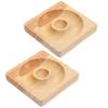 COHEALI Wooden Bracelet Display Tray 3.74X3.74X0.59In Jewelry Storage Holder Beading Board for Organizing Bangles and Accessories on Dresser Countertop view 1