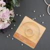 COHEALI Wooden Bracelet Display Tray 3.74X3.74X0.59In Jewelry Storage Holder Beading Board for Organizing Bangles and Accessories on Dresser Countertop view 4