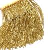 Labellezalady 6 inches Wide Gold Glass Beaded Fringe Trim,Shiny Tassel Fringe Trim for Crafts DIY Prom Dress, Clothes,Home Decoration view 1