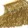 Labellezalady 6 inches Wide Gold Glass Beaded Fringe Trim,Shiny Tassel Fringe Trim for Crafts DIY Prom Dress, Clothes,Home Decoration view 3