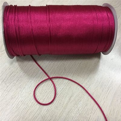 MOBSAN 2mm 10 Meters/Lot Braided Cord Rope Thread Wire Suitable for DIY Satin Bracelets Making Findings Beading Bracelet Rope (Color : 129 Shocking Pink)