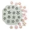 Flower Polymer Clay Molds, 2Pcs Polymer Clay Molds for Jewelry Making, Daisy Sunflower Rose Miniature Silicone Molds (15Flowers) view 1