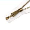 ECYC 7.87 inch #5 Metal Zipper with Pulls, Nylon Coil Zippers Replacement Sewing Zipper for DIY Sewing Crafts,White view 1