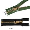 ECYC 7.87 inch #5 Metal Zipper with Pulls, Nylon Coil Zippers Replacement Sewing Zipper for DIY Sewing Crafts,White view 2