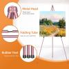 Easel Stand for Display, Aredy 63" Portable Painting Easel, Lightweight Metal Easels for Painting Canvas, Wedding Sign (2 Pack, Pink) view 3