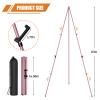 Easel Stand for Display, Aredy 63" Portable Painting Easel, Lightweight Metal Easels for Painting Canvas, Wedding Sign (2 Pack, Pink) view 4