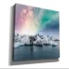 Epic Graffiti 'Northern Lights Aurora Borealis Over Jokulsarlon' by Epic Portfolio, Giclee Canvas Wall Art, 26"x18" view 2