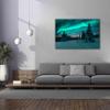 Epic Graffiti 'Northern Lights In Winter Forest 4' by Epic Portfolio, Giclee Canvas Wall Art, 60"x40" view 4