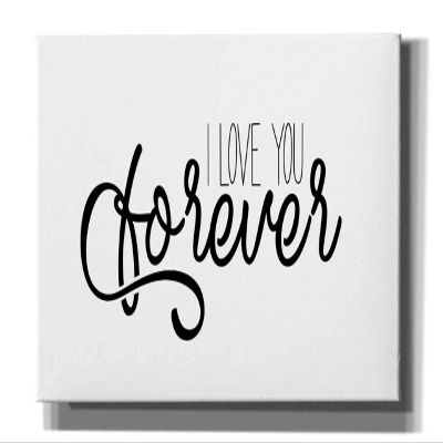 Epic Graffiti 'I Love You Forever' by Epic Portfolio, Giclee Canvas Wall Art, 40"x20"