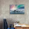 Epic Graffiti 'Northern Lights Aurora Borealis Over Jokulsarlon' by Epic Portfolio, Giclee Canvas Wall Art, 40"x26" view 3