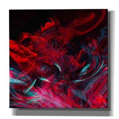 Epic Graffiti 'Red Inferno' by Epic Portfolio, Giclee Canvas Wall Art, 40"x54"