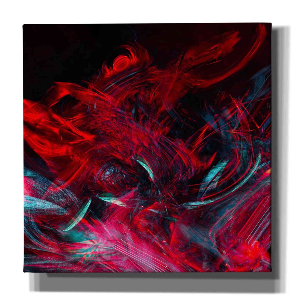 Epic Graffiti 'Red Inferno' by Epic Portfolio, Giclee Canvas Wall Art, 40"x54"