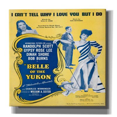 Epic Graffiti 'I CanT Tell Why I Love You, But I Do (1900)' by Epic Portfolio, Giclee Canvas Wall Art, 40"x54"