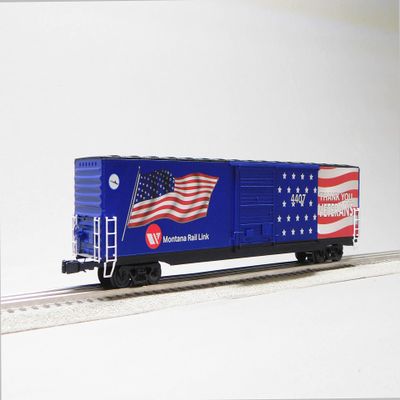 LIONEL Montana Rail Link Illuminated Flag BOXCAR #4407 O Gauge