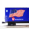 LIONEL Montana Rail Link Illuminated Flag BOXCAR #4407 O Gauge view 4