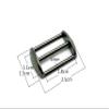 3dancraftit 3/4" / 18mm Zinc alloying baseball Cap hat strap adjuster slider buckle hardware supply repair accessories gunmetal U166 view 2