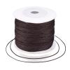 142 Yards 0.6mm Braided Nylon Thread Coconut Brown Chinese Knotting Cord Rope Macrame Braided Beading Cord String for Kumihimo Necklace Friendship Bracelets Making view 1