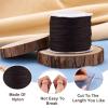 142 Yards 0.6mm Braided Nylon Thread Coconut Brown Chinese Knotting Cord Rope Macrame Braided Beading Cord String for Kumihimo Necklace Friendship Bracelets Making view 2