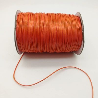 MOBSAN 0.5/0.8/1.0/1.5/2.0mm Orange Waxed Cord Thread String Strap Necklace Rope Bead Suitable for Bracelet DIY Bracelet Rope (Color : Orange, Size : 2.0mm (5yards))