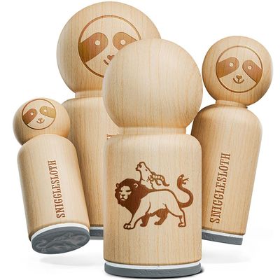 Chimera Greek Mythological Creature Beast Rubber Stamp for Stamping Crafting Planners - 1-1/4 Inch Large