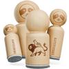 Chimera Greek Mythological Creature Beast Rubber Stamp for Stamping Crafting Planners - 1-1/4 Inch Large view 1