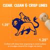 Chimera Greek Mythological Creature Beast Rubber Stamp for Stamping Crafting Planners - 1-1/4 Inch Large view 2