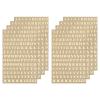 MECCANIXITY 8 Sheets Letter Resin Stickers 3D Small A to Z Gold Mini Alphabet Sticker Metallic Glitter Alloy Uppercase for Resin Nail Scrapbooking 3mm view 1