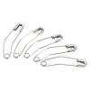 MECCANIXITY Safety Pins 1.26 Inch Metal Nickel Plated Curved Sewing Pins Quilting Knitting Bending Basting Pin for Blankets Skirts Crafts Brooch Making Silver Tone 100Pcs view 1