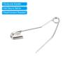MECCANIXITY Safety Pins 1.26 Inch Metal Nickel Plated Curved Sewing Pins Quilting Knitting Bending Basting Pin for Blankets Skirts Crafts Brooch Making Silver Tone 100Pcs view 4