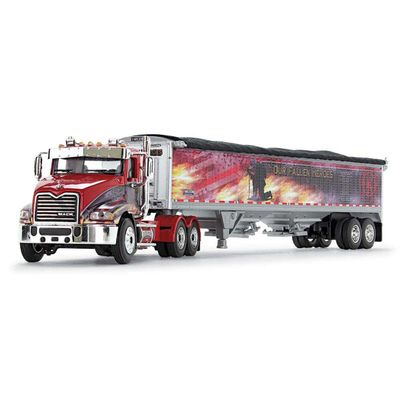 DCP 1/64 Mack Pinnacle w/Wilson Pacesetter Grain Trailer, Mercier Transport - Our Fallen Heroes 60-1114