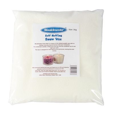 Mouldmaster Snow Candle Granules Self Melting Wax 1Kg, White