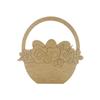 Easter Basket with Eggs and Flowers Shape, Unfinished Wood Craft, Build-A-Cross view 1