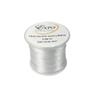 Expo International Elastic String Cord, 0.7 mm Wide Premium Stretchy String Cord for Jewelry Making, Versatile, Roll/Spool of 50 Meters, White view 1