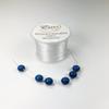 Expo International Elastic String Cord, 0.7 mm Wide Premium Stretchy String Cord for Jewelry Making, Versatile, Roll/Spool of 50 Meters, White view 2