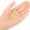 20pcs Adabele Tarnish Resistant 12mm 2-Hole Flower Floral Connector Link Earring Findings 18K Yellow Gold Plated for Craft Jewelry Making BFW-B12 view 2