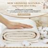 PLANTIONAL Grinding Natural Cotton Quilt Batting: 47-Inch x 59-Inch Light Weight Purely Natural All Season Quilt Batting for Quilts, Craft and Wearable Arts view 3