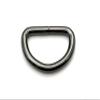 3dancraftit GUNMETAL D Shape Rings Semi-Circular D ring buckles Non-Welded 1 1/4" / 32mm iron for webbing straps bags purse belt Dog Collars hardware making U58 view 3