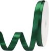 Maclemon 3/8 inch Wide 100 Yards Double Face Forest Green Satin Ribbon Forest Green Fabric Ribbon for Gift Wrapping Very Suitable for Weddings Decoration Balloons Arts Craft Sewing view 2