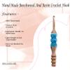 Wooden Ergonomic Soft Handle Crochet Hooks Comfortable Crochet Hooks - Epoxy Resin Crochet Hook Knitting Needle Weave Yarn Craft. (Set of 13 pcs) view 3
