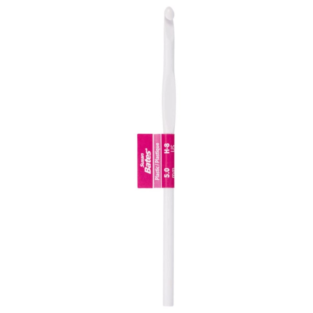 Susan Bates Luxite Plastic Crochet Hook - Size H8/5mm