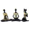 Deco Alankaram Presents Resin Yoga Lady Showpiece (Multicolour, Medium) - Set of 3#Frienemy-1093 view 2