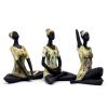 Deco Alankaram Presents Resin Yoga Lady Showpiece (Multicolour, Medium) - Set of 3#Frienemy-1093 view 4