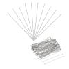 MECCANIXITY 100Pcs Flat Head Pins for Jewelry Making 22 Gauge Silver 60mm Stainless Steel Flat Head Pins Jewelry Head Pins for Craft Earring Bracelet Necklace Pendant Supplies view 1