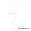MECCANIXITY 100Pcs Flat Head Pins for Jewelry Making 22 Gauge Silver 60mm Stainless Steel Flat Head Pins Jewelry Head Pins for Craft Earring Bracelet Necklace Pendant Supplies view 2