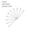 MECCANIXITY 200Pcs Silver Iron Eye Pins 24mm 21 Gauge/0.7mm Eye Pins for Jewelry Making Findings DIY Craft Necklaces Bracelets Earrings Head Pins view 4