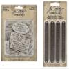 Bundle- Tim Holtz Idea-Ology Quote CHIP Labels th94320 and Word PLAQUES Large th94329 - Spring 2023 Release view 1