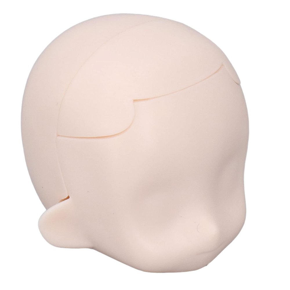 Blank Doll Head, Replacement Exquisite Ball Jointed Doll Head Silicone for 1/12 Ball Jointed Doll for Adults (Super White)