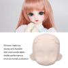 Blank Doll Head, Replacement Exquisite Ball Jointed Doll Head Silicone for 1/12 Ball Jointed Doll for Adults (Super White) view 3