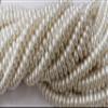100pcs White Sea Pearl Shell rondelle Spacer Beads 8X4mm 16inch -Necklace Making Supplies - Jewellery Beads view 2
